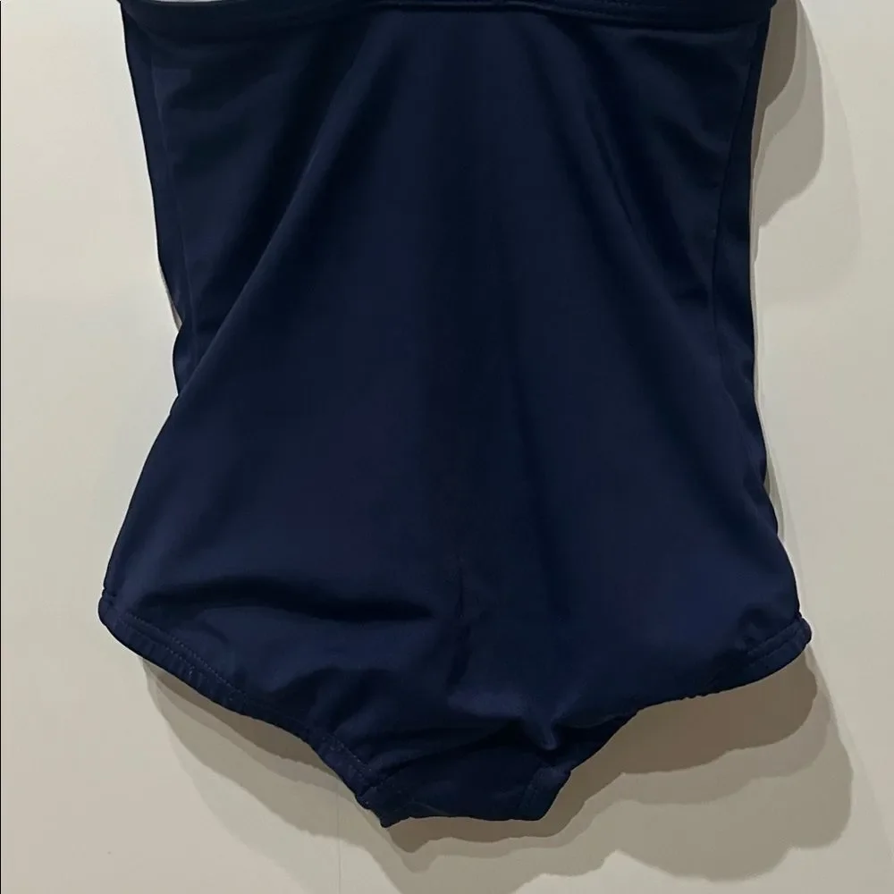 Hanna Andersson Unicorn Ruffle One Piece Sunblock Size 80 18-24 M Navy